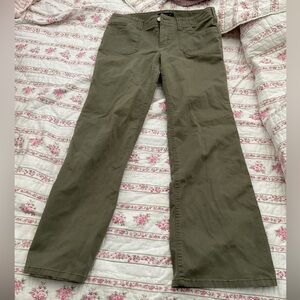 Army Green Flare Pants